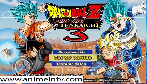 Dragon ball Tenkaichi Tag Team new permanent menu Iso Free